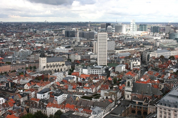 Skyline van Brussel. Michel wal via Wikimedia Commons, CC BY-SA 3.0