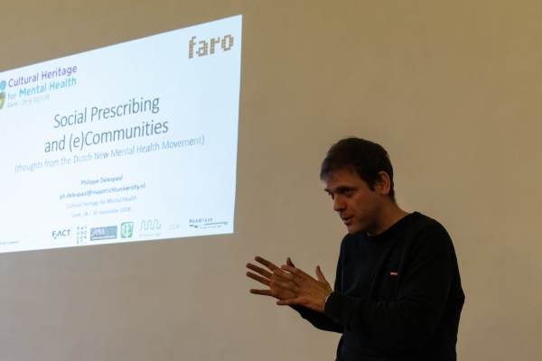 op 28 November 2018 organiseerde FARO international symposium rond 'social prescribing' met getuigenissen uit de UK, Nederland en Vlaanderen © Simon Bequoye