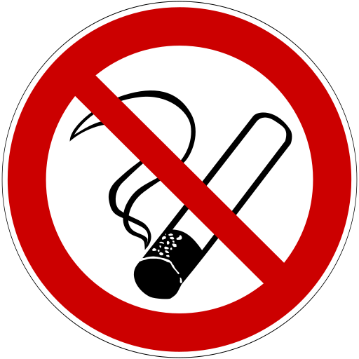 Verboden te roken. D-P001 volgens DIN 4844-2