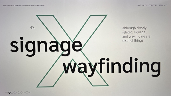 Signage x wayfinding