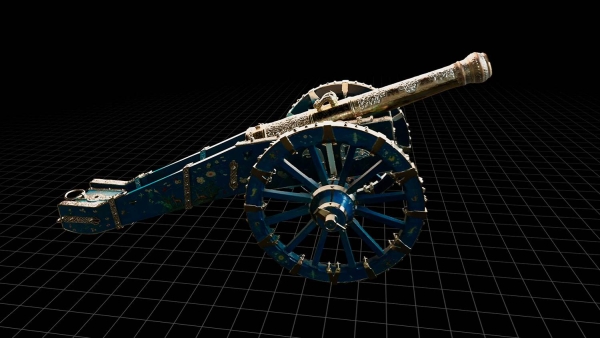 Digitaal 3D-model van ‘kanon van Kandy’, 2023, Jongsma + O’Neill 