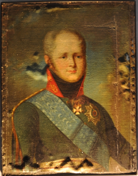 Tsaar Alexander I voor restauratie 