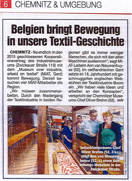 Belgien bringt Bewegung in unsere Textil-Geschichte.