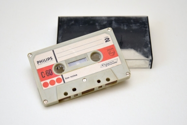 Philips geluidscassette c-60, s.d. Collectie: Het Stadsmus Hasselt via Europeana, CC BY-NC-SA 4.0
