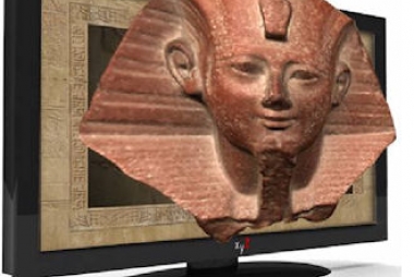 Egyptisch beeld in televisie