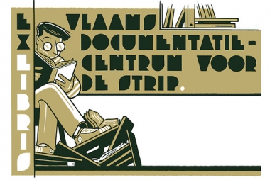 Ex libris Vlaams Documentatiecentrum voor de strip