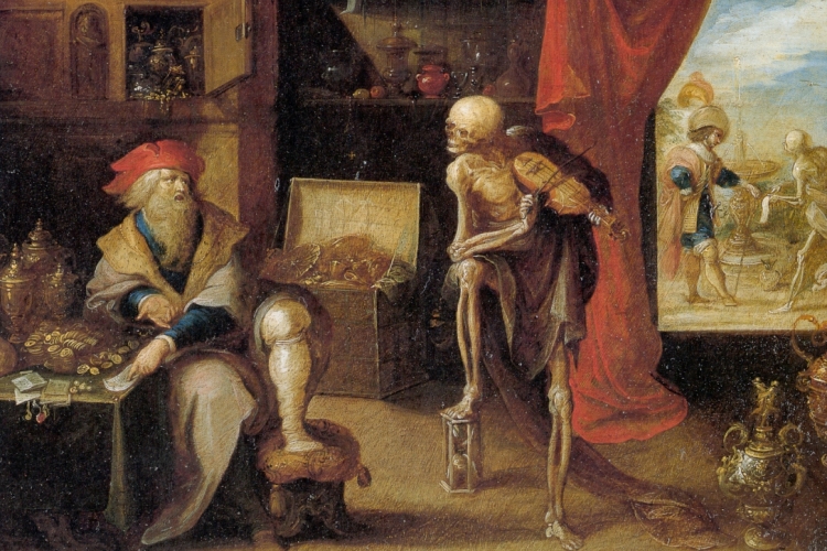 De vrek en de dood, Frans II Francken, ca. 1635 (c) NBB