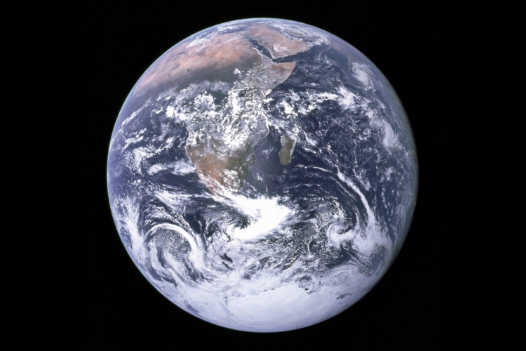 De Aarde, gezien van Apollo 17 (c) Nasa - Wiki Commons