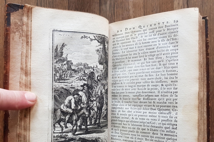Foto: Histoire de l'admirable don Quixotte de la Manche (1706) - KBR, II 70.356/bA. © KBR