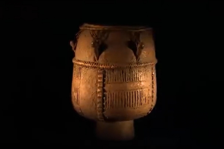 Akan-drum, meegenomen uit Ghana naar Amerika tijdens de slavenhandel, en vervolgens in de collectie van het British Museum beland. © The Trustees of the British Museum. Vrijgegeven onder een CC BY-NC-SA 4.0 licentie.