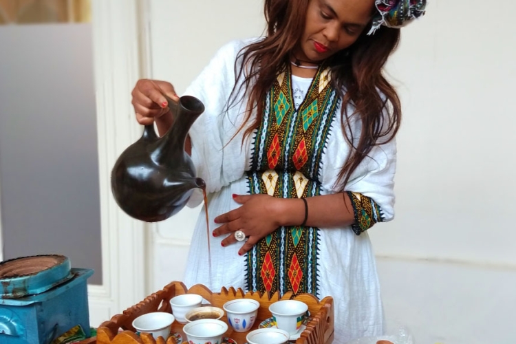 Ethiopische koffieceremonie © Sarah Kaerts, 2020. Werkplaats immaterieel erfgoed