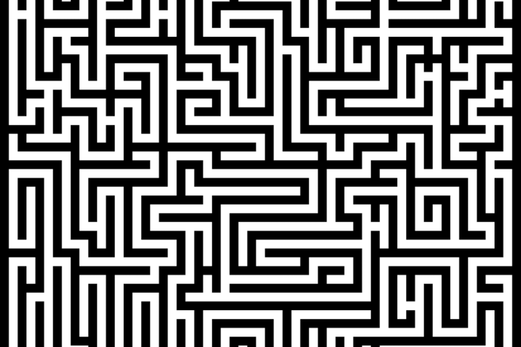 Labyrint. Foto: OpenClipart-Vectors via Pixabay