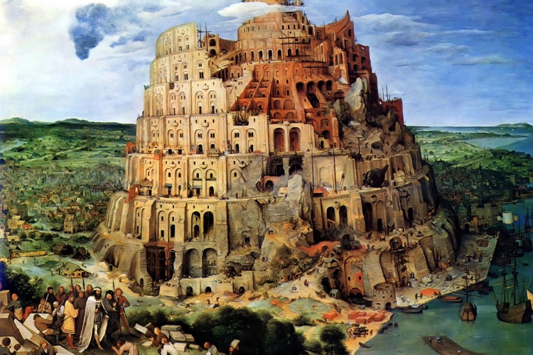 'De toren van Babel' door Pieter Breughel