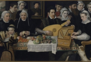 Frans Floris, Familieportret, topstuk in het Stadsmuseum Lier, inv. nr. 0052. Publiek domein. Fotograaf: Rik Klein Gotink via artinflanders.be