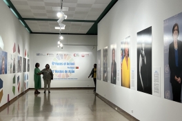 Biblioteca Nacional de Portugal, tijdelijke tentoonstelling '17 faces of Action'. Foto: Monique Verelst