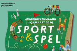 Jeugdboekenmaand 2024, een initiatief van Iedereen Leest, Beeldmerk ©Tom Schamp & Kris Demey